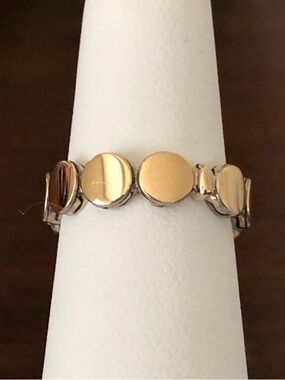 John Hardy 18K Gold Palu Dot Link Ring